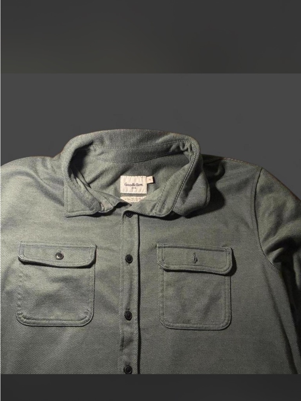 Men’s Goodfellow & Co. green denim sweater NWOTSize XL